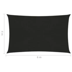 Voile D'ombrage 160 G/m² Noir 4x6 M PEHD -Mobilier De Jardin Soldes voile d ombrage 160 g m noir 4x6 m pehd 3666722358514 940498