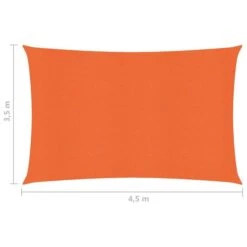 Voile D'ombrage 160 G/m² Orange 3,5x4,5 M PEHD -Mobilier De Jardin Soldes voile d ombrage 160 g m orange 3 5x4 5 m pehd 3666722358774 940295