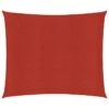 Voile D'ombrage 160 G/m² Rouge 2,5x2,5 M PEHD