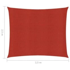 Voile D'ombrage 160 G/m² Rouge 2,5x2,5 M PEHD -Mobilier De Jardin Soldes voile d ombrage 160 g m rouge 2 5x2 5 m pehd 8720286101667 939905