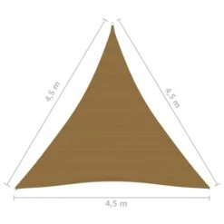 Voile D'ombrage 160 G/m² Taupe 4,5x4,5x4,5 M PEHD 11 Voile D'ombrage 160 G/m² Taupe 4,5x4,5x4,5 M PEHD -Mobilier De Jardin Soldes voile d ombrage 160 g m taupe 4 5x4 5x4 5 m pehd 3666722359993 939311