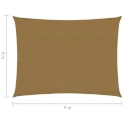 Voile D'ombrage 160 G/m² Taupe 4x5 M PEHD -Mobilier De Jardin Soldes voile d ombrage 160 g m taupe 4x5 m pehd 8720286099711 939221