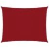 Voile De Parasol Tissu Oxford Rectangulaire 2,5x4,5 M Rouge
