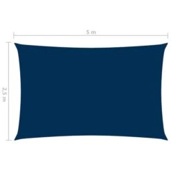 Voile De Parasol Tissu Oxford Rectangulaire 2,5x5 M Bleu -Mobilier De Jardin Soldes voile de parasol tissu oxford rectangulaire 2 5x5 m bleu 8720286122853 716803