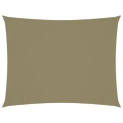 Voile De Parasol Tissu Oxford Rectangulaire 2x3,5 M Beige