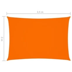 Voile De Parasol Tissu Oxford Rectangulaire 2x3,5 M Orange -Mobilier De Jardin Soldes voile de parasol tissu oxford rectangulaire 2x3 5 m orange 8720286124420 725972