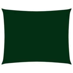Voile De Parasol Tissu Oxford Rectangulaire 2x3,5 M Vert Foncé