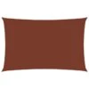 Voile De Parasol Tissu Oxford Rectangulaire 2x5 M Terre Cuite