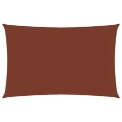 Voile De Parasol Tissu Oxford Rectangulaire 2x5 M Terre Cuite