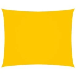 Voile De Parasol Tissu Oxford Rectangulaire 3,5x4,5 M Jaune