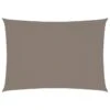 Voile De Parasol Tissu Oxford Rectangulaire 3,5x5 M Taupe