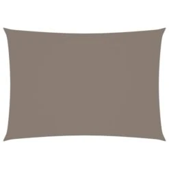 Voile De Parasol Tissu Oxford Rectangulaire 3,5x5 M Taupe