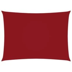 Voile De Parasol Tissu Oxford Rectangulaire 3x5 M Rouge