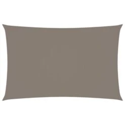 Voile De Parasol Tissu Oxford Rectangulaire 4x7 M Taupe