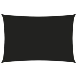 Voile De Parasol Tissu Oxford Rectangulaire 5x7 M Noir