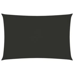 Voile De Parasol Tissu Oxford Rectangulaire 6x8 M Anthracite