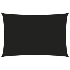 Voile De Parasol Tissu Oxford Rectangulaire 6x8 M Noir
