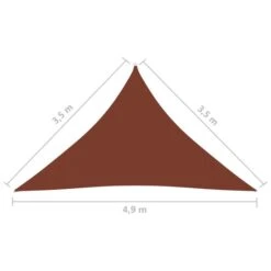 Voile De Parasol Tissu Oxford Triangulaire 3,5x3,5x4,9 M 2 -Mobilier De Jardin Soldes voile de parasol tissu oxford triangulaire 3 5x3 5x4 9 m 3666722473507 725638